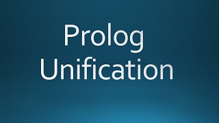 prolog unification [upl. by Trilby]