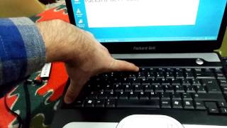 How to IncreaseDecrease Laptop LCD Brightness Packard Bell EasyNote B3340 [upl. by Porche]