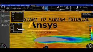 CFD  Aircraft Wing Simulated in a Wind Tunnel ANSYS Discovery Easy amp Quick 2024 [upl. by Latin]