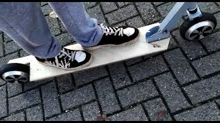 DIY Electric Scooter From Scrap Hoverboard Build Tutorial [upl. by Soni409]