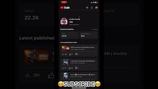 You tuber Banne ka Sapna Tha  Anodite Gaming  shortvideo funny trending anoditegaming new [upl. by Brandais]