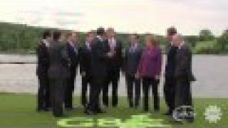 G8 leaders pose at 2010 summit in Muskoka Canada raw video [upl. by Leber600]