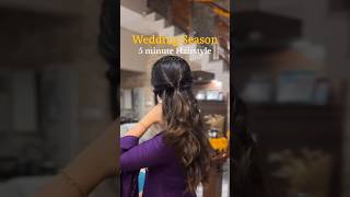 Wedding season easy hair style hairstyle wedding [upl. by Anavrin]