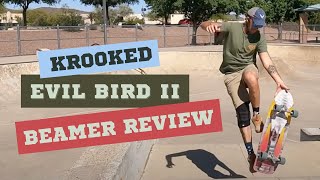 Reviewing the Krooked Mark Gonzales Evil Bird II Beamer as a Surfskate Deck [upl. by Nomyar]