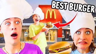 WHO CAN MAKE THE BEST BURGER Challenge wThe Norris Nuts [upl. by Crandell886]