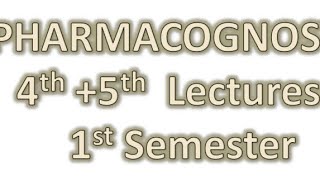 pharmacognosy Lecture 4  5 glycoside [upl. by Notnel772]