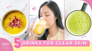 5 Simple Drinks to Clear Acne amp Inflammation  Boost Immune System 🍵 [upl. by Auqenwahs400]