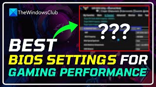 Maximize Gaming Performance Optimal BIOS Settings for Windows PC  Best BIOS Settings for GAMING PC [upl. by Rramal344]