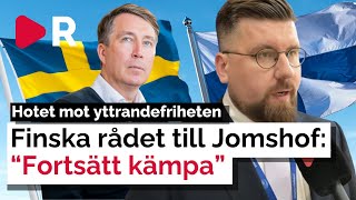 Finska toppolitikern hyllar Jomshof Kämpar för det svenska folket [upl. by Sethrida]