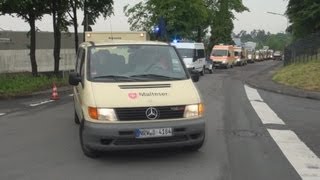 Kolonnenfahrt Einsatzeinheit Malteser Leverkusen  Langenfeld zum Hochwasser nach Stendal [upl. by Lurie]