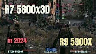 Ryzen 5800x3D vs 5900x in 2024 [upl. by Jariv406]