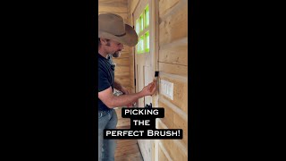 DIY guide to Log cabin Chinking  Picking the Perfect Brush [upl. by Adiam11]