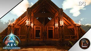 ARK Survival Ascended Building My Modern House Modded EP3 [upl. by Decato]