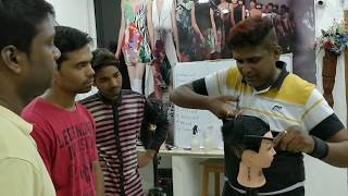 Haircut Training Academy Hyderabad India 0404346 19898099390007 [upl. by Malamut]