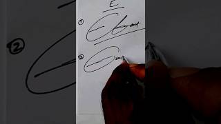 How to sign letter E signature style letter E shortsviral simple art [upl. by O'Malley261]