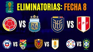 FECHA 8 Eliminatorias 2026 ¿Quiénes son los FAVORITOS para ganar [upl. by Cutlor]