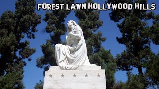 Forest Lawn Hollywood Hills Summer Visit  Exploring Famous Cemetery [upl. by Ardnoet686]