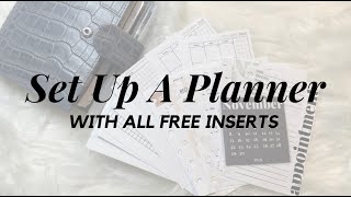 Set Up A Functional Planner With All FREE Planner Inserts feat Peanuts Planner Co amp More [upl. by Undry]