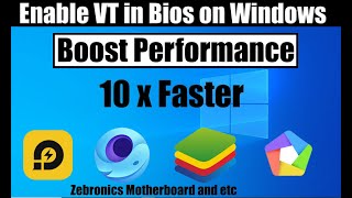 How to set VT Virtualization Technology in BIOS in Windows 10  Zebronics H61 Motherboard [upl. by Eisaj557]