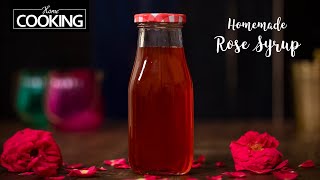 Homemade Rose Syrup  Rose Syrup [upl. by Whitver286]