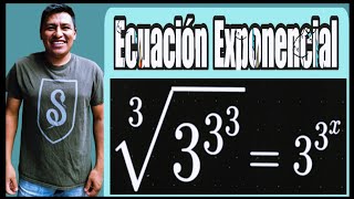 Aprende a Resolver una Ecuación Exponencial de manera Fácil usando Propiedades de la potenciación [upl. by Teraj]