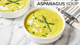 ASPARAGUS SOUP  easy vegan recipe [upl. by Dougie]