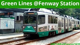 Green Line Compilation at Fenway  MBTARailFanner1418 [upl. by Ober26]