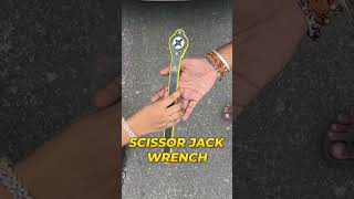 Easy and Fast Way To Lift Your Car Heyner Scissor Jack With Ratchet shorts [upl. by Schuler]