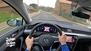 2020 VW PASSAT VARIANT GTE 218 HP POV TEST DRIVE [upl. by Alcot779]