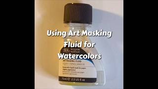 Using Masking liquid with Watercolors [upl. by Britta]