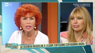 Alessandra Mussolini il legame con la madre  Oggi è un altro giorno 31032023 [upl. by Ami]