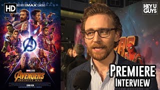 Tom Hiddleston on the things youve never seen before in Avengers Infinity War  Premiere Interview [upl. by Basset]