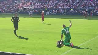 REFEREE COLLAPSES  COPA AMERICA  Canada v Peru  viewer discretion advsed [upl. by Gladdy464]