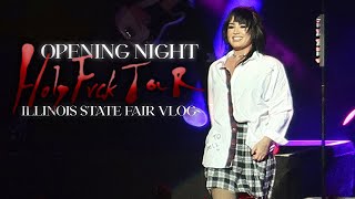 HOLY FVCK TOUR ILLINOIS STATE FAIR VLOG  opening night [upl. by Muscolo121]