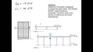 Girder Design Example of a First Floor Girder [upl. by Junie844]