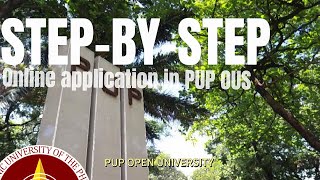 ONLINE APPLICATION STEP BY STEP PUP OPEN UNIVERSITY [upl. by Nirrol]