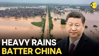 China Floods Torrential rainfall leading to loss of life and damage to property  Beijing LIVE [upl. by Eilyak]