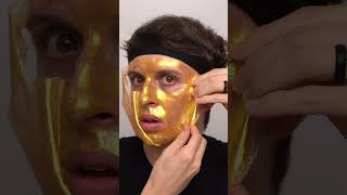 Gold PeelOff Mask ASMR [upl. by Norse]