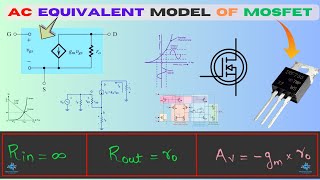 AC Equivalent Circuit of MOSFET  Small Signal Model of MOSFET  mosfet amplifiers ltspice fets [upl. by Gnet757]