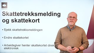 Skattetrekksmelding og skattekort [upl. by Nemlaz]