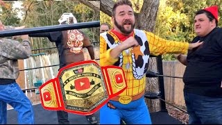 CRAZY KID RISKS LIFE TO WIN YOUTUBERS WRESTLING CHAMPIONSHIP IN MOST BRUTAL MATCH EVER [upl. by Euphemiah]