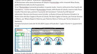 SPIEGAZIONE USO CALCOLATORE MATEMATICANDO CON UN METODO LOTTO PER ESTRATTO [upl. by Ottavia5]