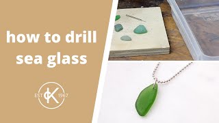 How To Drill Sea Glass amp Make A Necklace  Kernowcraft [upl. by Sinaj940]