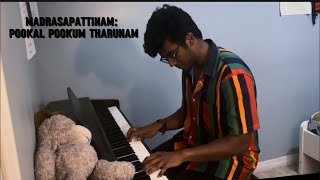 Madrasapattinam Pookal Pookum TharunamDigital Piano and Violin cover GV Prakash Aditya’s VPiano [upl. by Htaras]