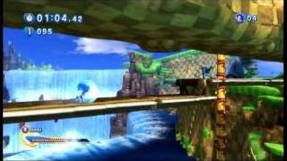 Sonic Generations Green Hill Modern Speed Run  14186 [upl. by Olvan]