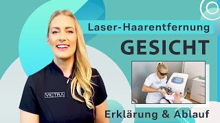 Laserhaarentfernung Gesicht Victrastudio [upl. by Garrott]