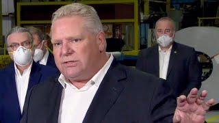 Everyones done with this Ontario Premier Doug Ford on reopening steps  COVID19 pandemic [upl. by Feriga]