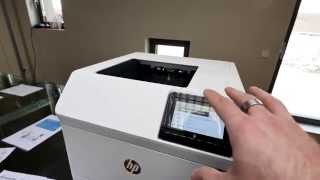 HP LaserJet Enterprise M606 Hands On 4K UHD [upl. by Akinahc983]