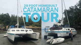 CATAMARAN TOUR  Homebuilt 29ft Jarcat Coral Coast  Full Walk Through amp Equipment Recommendations [upl. by Carrie]