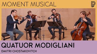 Le Quatuor Modigliani joue Chostakovitch  Moment musical [upl. by Adnertal]